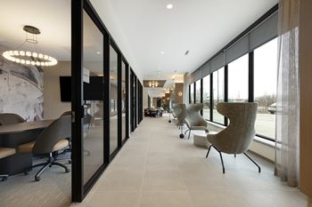Modern high-back office